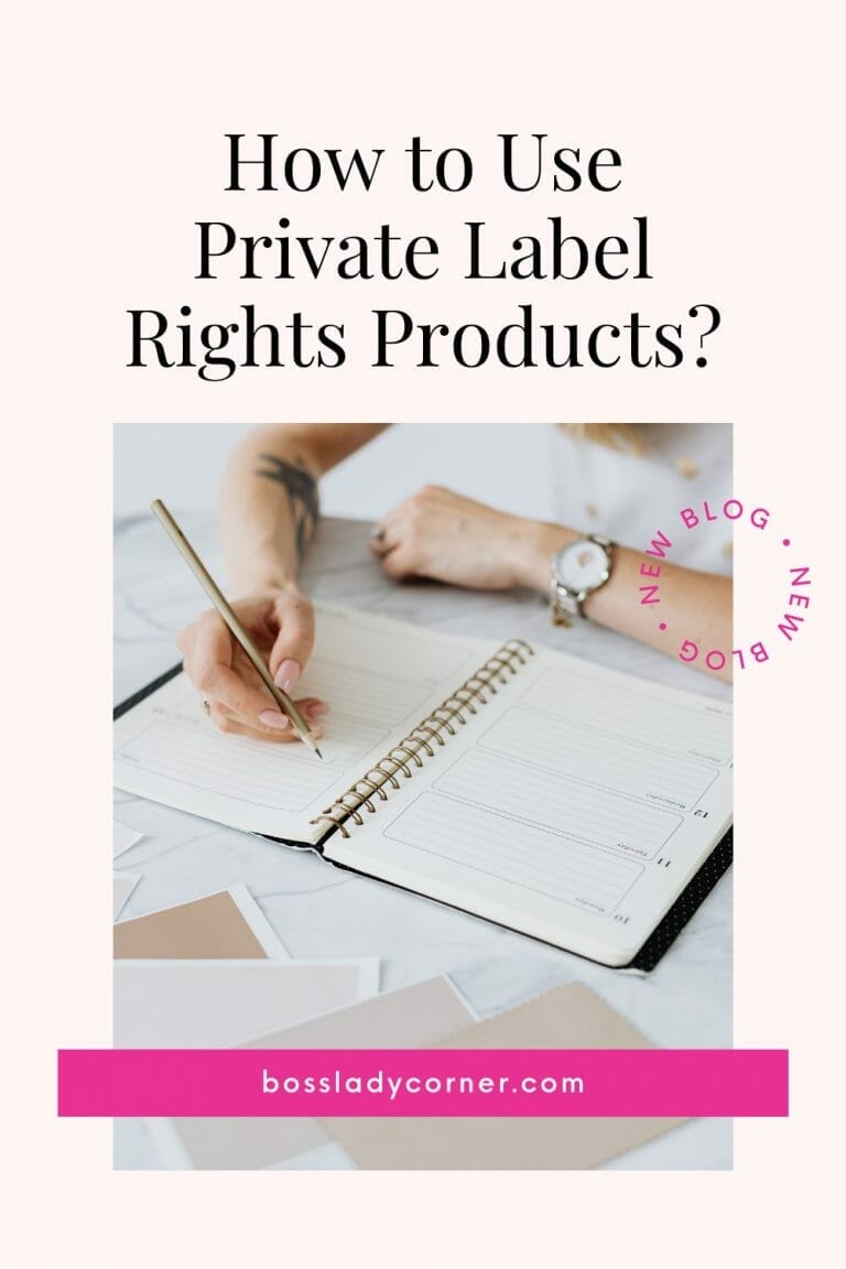 Blog Post Image for Pinterest. How to use Private label Rights products